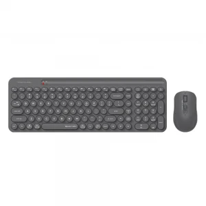 A4 Tech FG3300 Air2 2.4G Gri Q Klavye Fn-Mm Klv+Optik Mouse Sessiz Kablosuz Set