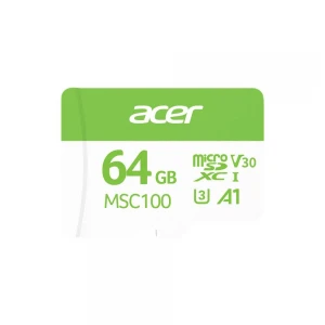 Acer MSC100 64GB microSD U3 V30 A1 Aksiyon Kamera & Güvenlik Kamerası Uyumlu