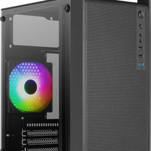Aerocool AE-CS109G600 CS-109 600W 1x120mm FRGB USB 3.0 Micro ATX-Mini ITX Siyah Kasa