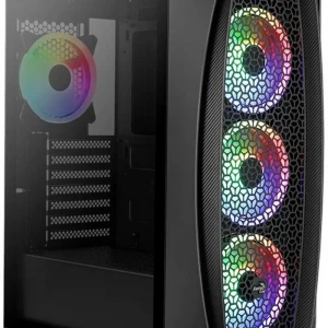 Aerocool Aero One Duo 3 x ARGB 12cm ARGB Fan ATX Bilgisayar Kasası