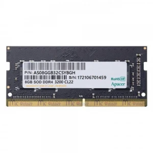 Apacer 8GB (1x8GB) 3200Mhz CL22 DDR4 Notebook SODIMM Ram ES.08G21.GSH Notebook Ram