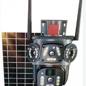 Apronx APX-WSP344 6mp 3.6mm 4G Solar Çift Kamera 32 LED Wifi Ptz Kamera