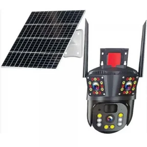 Apronx APX-WSP348 6mp 3.6mm 4G Solar Çift Kamera 49 LED Wifi Ptz Kamera