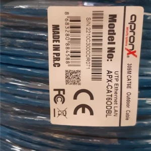 Apronx Cat6 23AWG 305Mt Outdoor 0,57mm Mavi Utp Kablo 