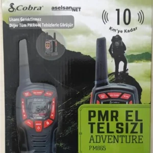 Aselsan PM-865 Pmr El Telsizi 2li Paket 8 Kanal+121 Alt Kanal  8 Km