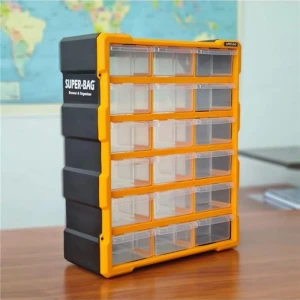 Asrın Asr-6002 18li Büyük Monoblok Çekmece Yeşil (38,1x15,7x47,5 cm)