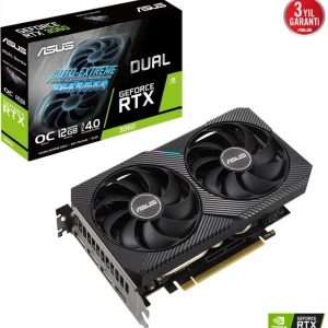 Asus GeForce RTX3060 Dual O12G 12GB GDDR6 192 Bit DUAL-RTX3060-O12G-V2 Gaming Ekran Kartı