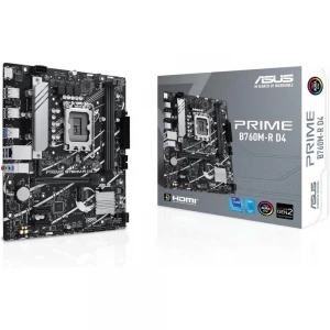 Asus Prıme B760M-R D4 Intel B760 Lga1700 DDR4 5333 Hdmı 2X M2 Aura Rgb 2.5Gbit Lan Matx Anakart