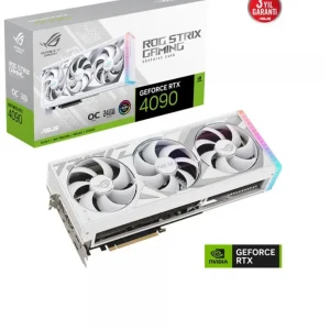Asus ROG Strix GeForce RTX4090 White OC ROG-STRIX-RTX4090-O24G-WHITE 24GB GDDR6X 384Bit Ekran Kartı