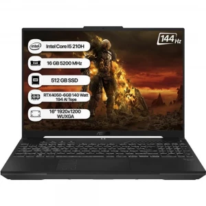 Asus Tuf Gaming F16 FX607VU-RL142 I5 210H 16GB 512GB RTX4050-6GB 140W FreeDOS 16" 144Hz Notebook