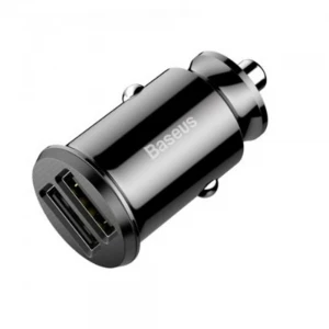 BASEUS CCALL-ML01 Grain Araç İçi Şarj Cihazı Siyah (2-USB 5V 3,1AMPER)