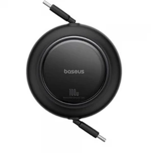 Baseus P10364500113-00  Free2 Pull Mini Kablolu USB-C 100W Şarj Kablosu Siyah