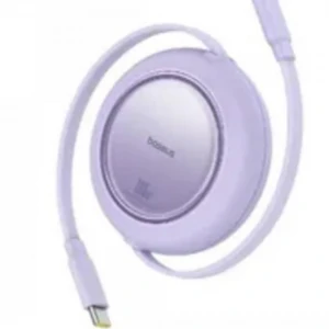 Baseus P10364500213-00 Free2 Pull Mini Kablolu USB-C 100W 2M Mor Şarj Kablosu