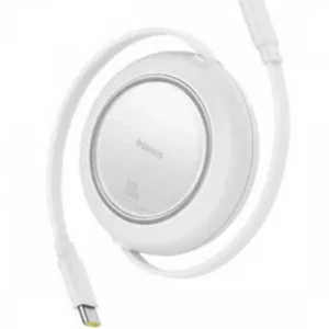 Baseus P10364500213-01 100W 1,5m ree2 Pull Mini Kablolu USB-C Şarj Kablosu Beyaz