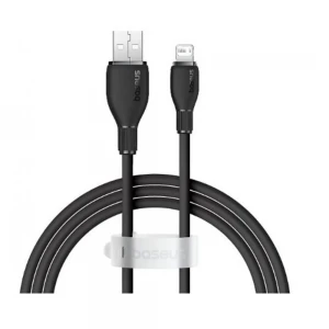 Baseus Pudding USB-A Light 2.4A Kablo 1.2m Siyah (P10355700111-00)