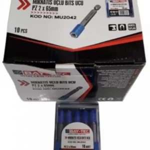 Bay-Tec Mıknatıs Uçlu Bits Ucu PZ2X65 mm Mu2042