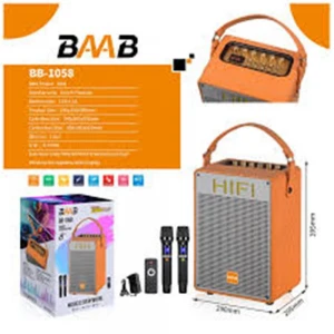 BB-1058 8" Uzaktan Kumandalı  Bluetoth -Usb-Tf-Bt-Fm-Aux 8" 1500w Speaker