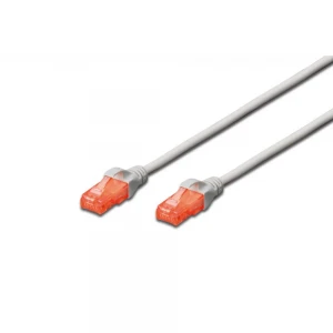 Beek CAT.6A İnce Tip Patch Kablo, U-UTP, 0.5 metre, AWG 28, Gri Renk, LSZH