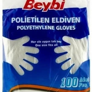 Beybi Polietilen Eldiven 100lü Adet (fIrıncı eldiven)