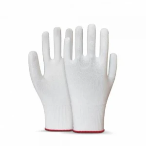 Beybi Polyester Örgülü Beyaz 10 Beden Kasiyer Eldiven 10lu Paket