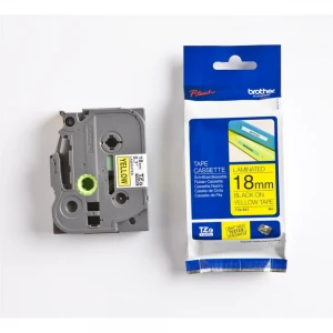 BROTHER P-TOUCH TZE-253 TZE-TAPE 24 MM BEYAZ ÜZERİNE MAVİ LAMİNASYONLU ETİKET