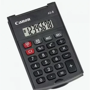 Canon AS-8 8 Hane Cep Tipi Kapaklı Hesap Makinesi