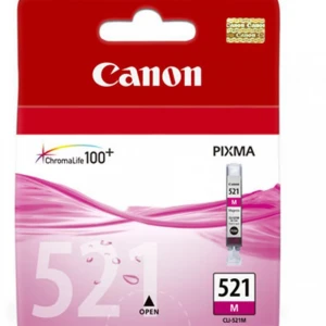 Canon CLI-521M Magenta Kırmızı Mürekkep Kartuş MP260-540-550-560-620-630 MX860-870