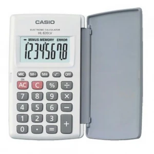 Casio HL-820LV-WE 8 Hane Beyaz Cep Tipi Hesap Makinesi