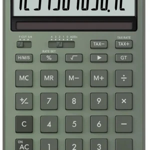 Casio JW-200DQ-GN 12 Hane Puslu Yeşil Masa Üstü Hesap Makinesi