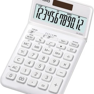 Casio JW-200SC-WE 12 Hane Beyaz Masa Üstü Hesap Makinesi