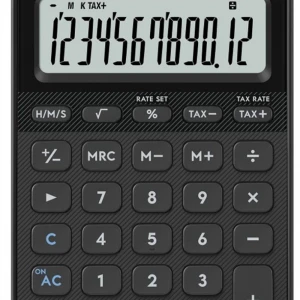 Casio MS-20YC-BK 12 Hane Siyah Masa Üstü Hesap Makinesi