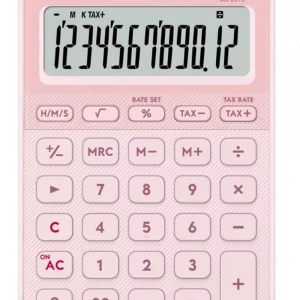 Casio MS-20YC-LP 12 Hane Açık Pembe Masa Üstü Hesap Makinesi