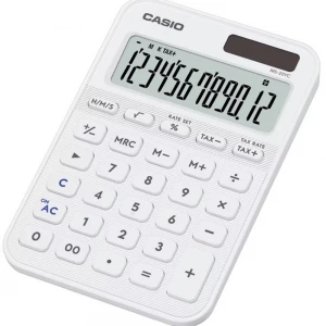 Casio MS-20YC-WE 12 Hane Beyaz Masa Üstü Hesap Makinesi