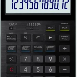 Casio S100X-BK-DJ Profesyonel 12 Hane Masa Üstü Hesap Makinesi