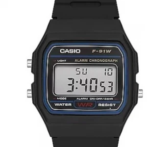 Casio Standart F-91W-1DG Siyah Kol Saati
