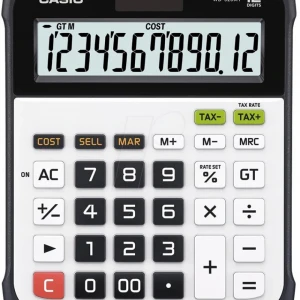 Casio WD-320MT 12 Hane Suya-Toza Dayanıklı Masa Üstü Hesap Makinesi