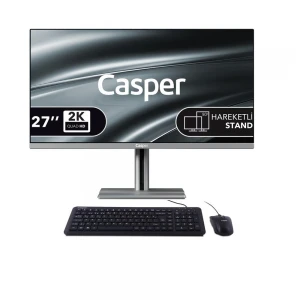 Casper Nirvana A97.1362-DQ00A-V-G Gri i7 13620H 32GB 1TB NVME SSD 27" Pivot W11 Home All In One