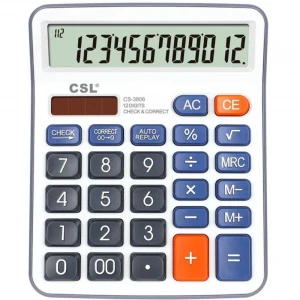 CSL CS-3806 12 Hane Masa Tipi Hesap Makinesi