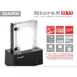 Dark StoreX.D11 3.5"-2.5" SB 3.0 SATA Disk İstasyon