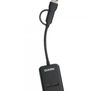 Dark USB-A + USB-C 10- M Key M.2 NVMe SSD Taşınabilir  Disk Yerleştirme Adaptörü DK-AC-DSEM3