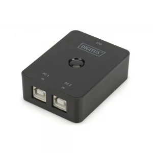 Digitus DA-70135 USB Arayüzüne Sahip Cihazları Paylaştıran Switch, USB 2.0, 2 PC, 