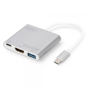 Digitus DA-70838 USB 3.0 (USB Tip C)  -  HDMI Grafik AdaptörüUSB 3.0 HubGiriş: 1 x USB Tip C erkek