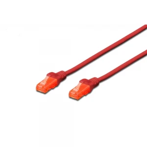 Digitus DK-1617-050-R  PATCH KABLO CAT.6 UTP 5 mt AWG 26-7 KIRMIZI
