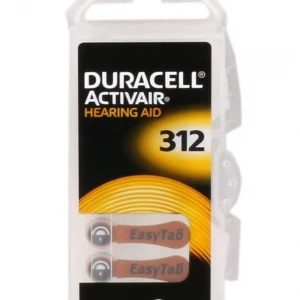 Duracell 312 Numara Düğme Kulaklık Pili İşitme Cihazı İçin 6'lı Paket