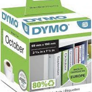 DYMO S0722480 LW Geniş Klasör Etiketi 190-59 mm 110 Etiket 99019