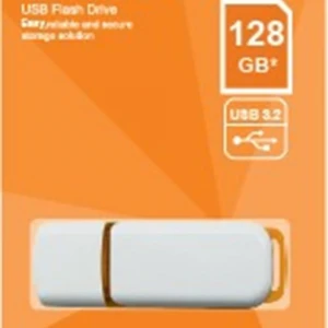 Elba 128GB Plastik Beyaz-Turuncu 3.2 USB Flash Bellek