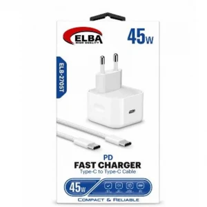 Elba ELB-2705t 45W Beyaz Type- C To Type-C İos Set
