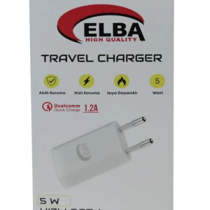 Elba Elb08 5W 1.2A Hızlı Şarj Akıllı Koruma Usb EV Şarj Kafa