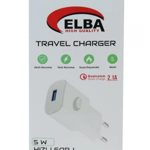 Elba Elb09 5W 2.1A Hızlı Şarj Akıllı Koruma Usb EV Şarj Kafa