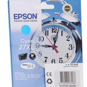 Epson 27XL Cyan Mavi Mürekkep Kartuş T27124012